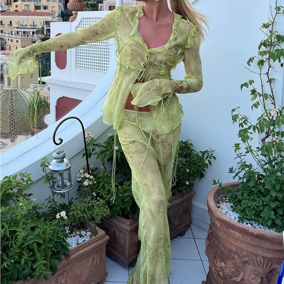 Rat & Boa Tops - Rat & boa green cobra set dupe